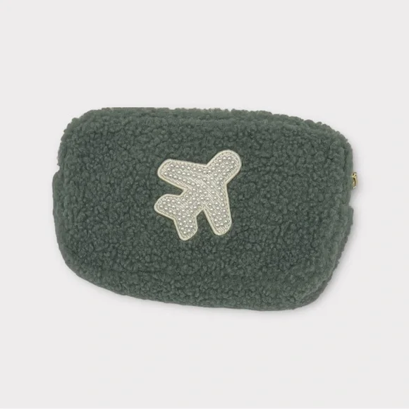 Stoney Clover Lane Airplane Sherpa‎ Pouch NEW